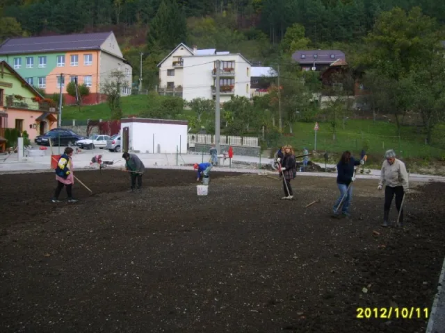 Výstavba verejného priestranstva pri Penzióne
