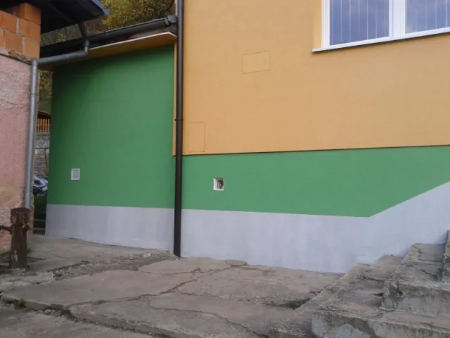 Nová fasáda na plynovej kotolni ZŠ