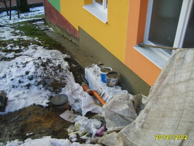 Odvodnenie rýň a izolácia v ZŠ